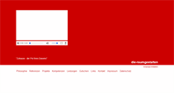 Desktop Screenshot of die-raumgestalten.de